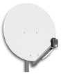 Foto: SAT Antenne 80/75cm, Alu, 39dB Gain, Arm klappbar, Weiß