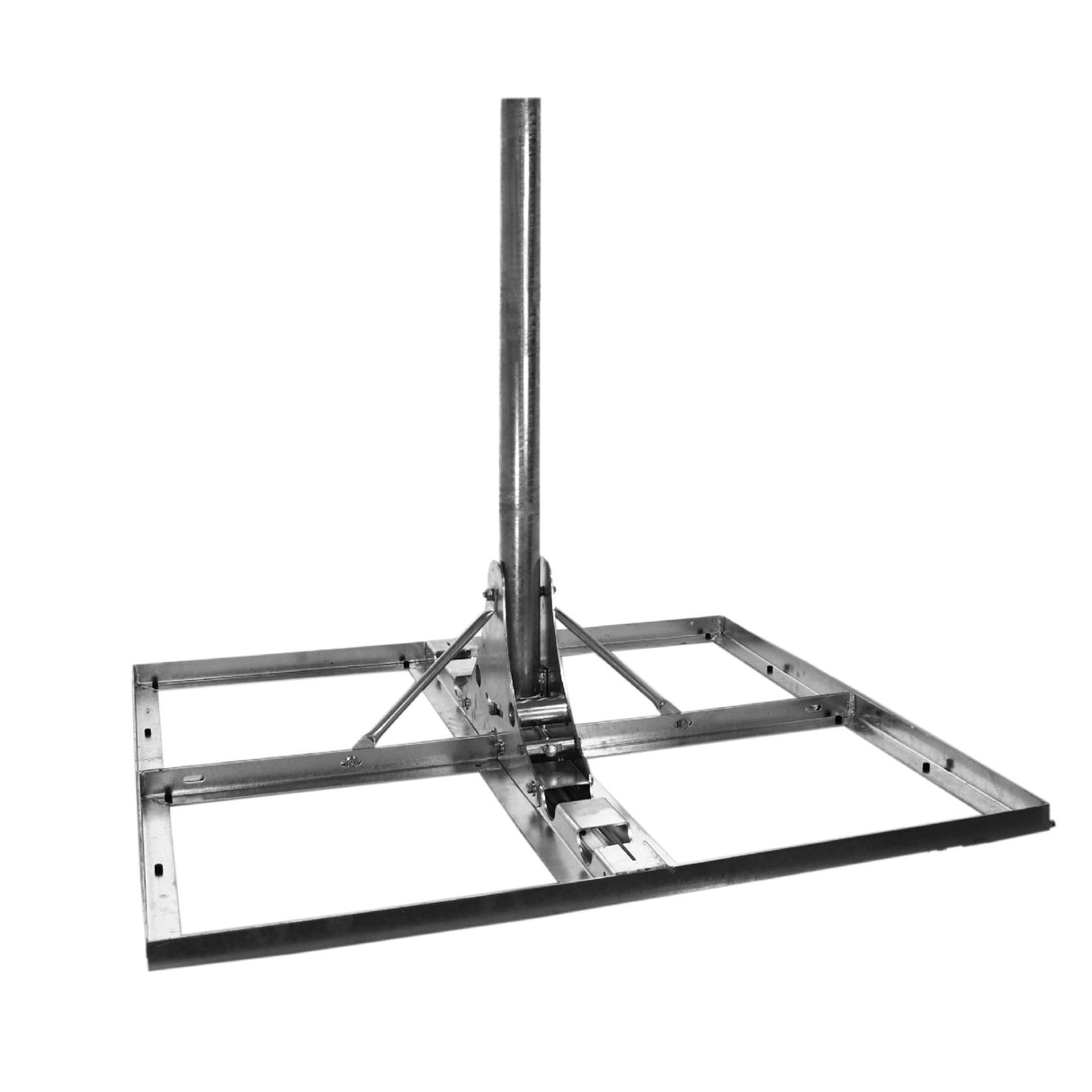 Foto: SAT Flachdach-Ständer für 4xBeton 50x50cm, Mast=110cm, Stahl