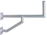 SAT Wandhalter,Wandabst.=570mm,H=250mm,2x150x150,DM=50mm,Alu