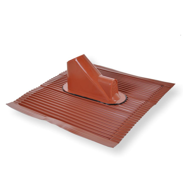 SAT Dachziegel mit Kabeleinf., 45x50cm, Mast:38-60mm,Alu,rot