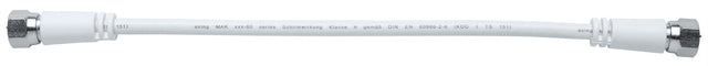 SAT Koax Patchkabel 2 x F-Stecker verschraubbar, 0,5m