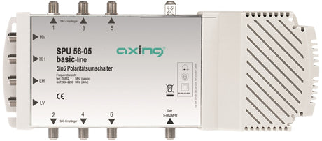 SAT Multischalter 5 in 6 für Quattro + Quad LNB,SPU 56-05