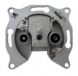 BK Durchgangsdose 2-Loch,Radio / TV, 10dB, Class A