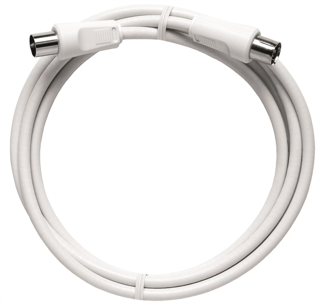 BK Koax Patchkabel IEC-M/IEC-F,ger.,Cl.A,ws, 1,5m,BAK 150-90