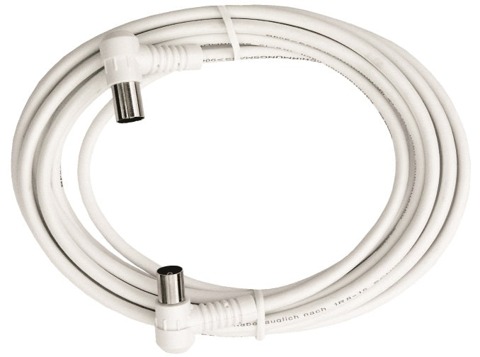 BK Koax Patchkabel IEC-M/IEC-F,gew.,Cl.A,ws, 2,5m,BAK 253-00