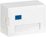 Foto: Aufputz-Gehäuse leer für 1 RJ45 Modul (SFA) (SFB), RAL9010