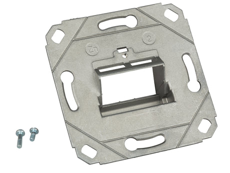 Modulaufnahme leer UAE Design Ein- / Zweifach S-JACK, schräg