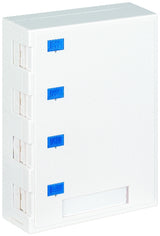 Foto: Aufputz-Gehäuse leer für 4 RJ45 Module (SFA) (SFB), RAL9010