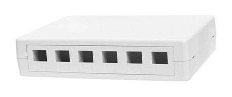 Foto: Aufputz-Gehäuse leer für 12 RJ45 Module (SFA), RAL9010