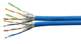 U/FTP Kabel Cat.6a, 2x(4x2xAWG23/1), 500MHz, LS0H, Dca, blau