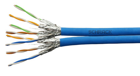 U/FTP Kabel Cat.6a, 2x(4x2xAWG23/1), 500MHz, LS0H, Dca, blau