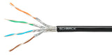 S/FTP Kabel Cat.7, 4x2xAWG23/1, 1000MHz, PE OUTDOOR, 30%
