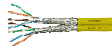S/FTP Kabel Cat.7, 2x(4x2xAWG23/1),1000MHz,LS0H,Dca,30%
