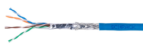 SF/UTP Kabel Cat.5e, 4x2xAWG24/1, PVC, Eca, blau