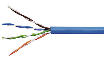 U/UTP Kabel Cat.5e, 4x2xAWG24/1, LS0H, Eca, blau, Box 305m