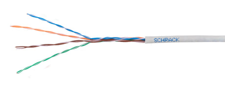 U/UTP Kabel Cat.5e, 4x2xAWG24/1, PVC, Eca, grau, Box 305m