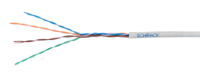 U/UTP Kabel Cat.5e, 4x2xAWG24/1, PVC, Eca, grau, Box 305m