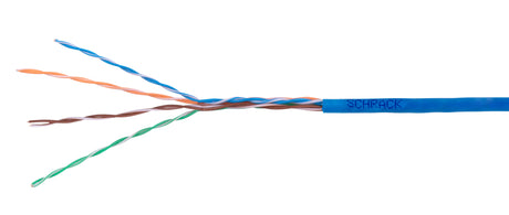 U/UTP Kabel Cat.5e, 4x2xAWG24/1, PVC, Eca, blau, Box 305m