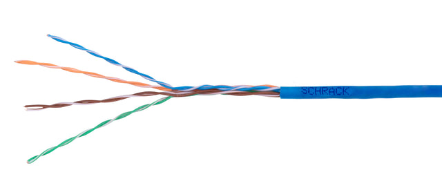 U/UTP Kabel Cat.5e, 4x2xAWG24/1, PVC, Eca, blau, Box 305m