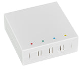 FTTH Dose Aufputz B80xH28xT80mm, Leer für 4-Fasern, RAL9010