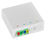 FTTH Dose Aufputz B80xH28xT80mm, 4xLC/APC 8°, OS2 G657.A2