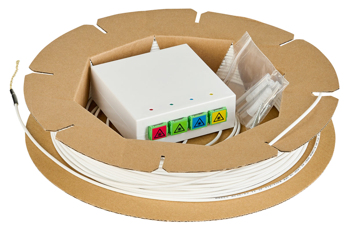 FTTH Rollerbox  50m, 4xSC/APC 8°, OS2 G657.A2,B2ca-s1a,d0,a1
