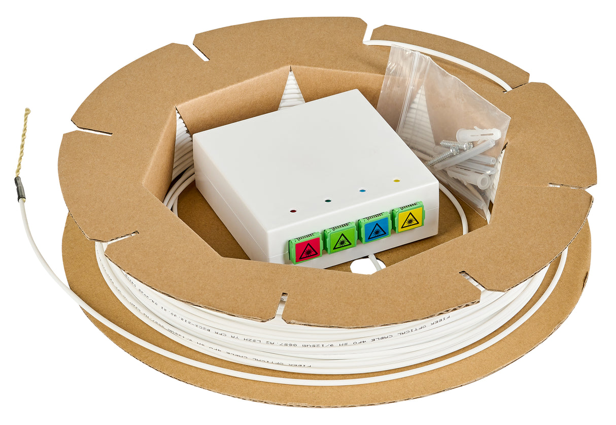 FTTH Rollerbox  70m, 4xSC/APC 8°, OS2 G657.A2,B2ca-s1a,d0,a1