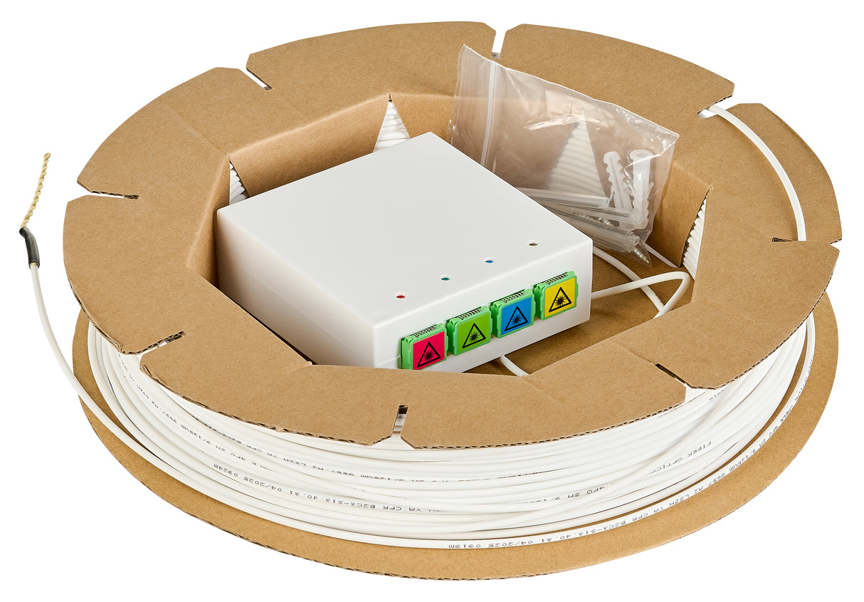FTTH Rollerbox 100m, 4xSC/APC 8°, OS2 G657.A2,B2ca-s1a,d0,a1