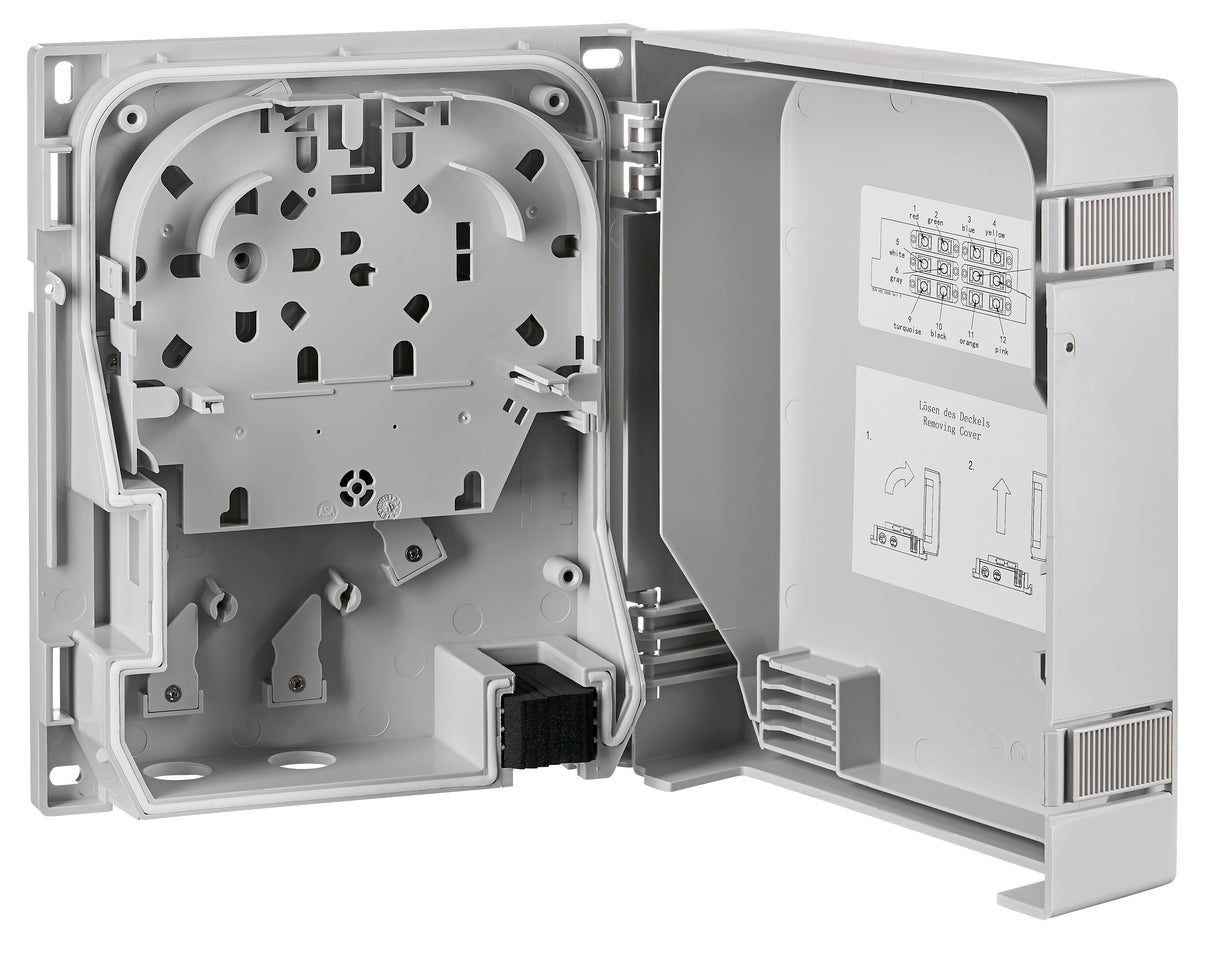 FTTx Outdoor Spleißbox AP leer für 12-Fasern,B200xH235xT67mm