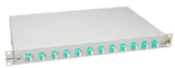 Foto: LWL Spleißbox, 16Fasern, LC 50/125µm OM3, 19", 1HE, Klasse C