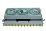 Foto: LWL Spleißbox, 16Fasern, FC, 9/125µm OS2, 19", 1HE