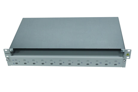Foto: LWL Spleißbox leer für 24 ST oder FC Kupplungen, 1HE,RAL7035