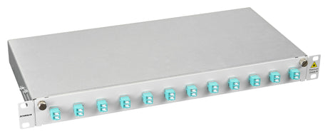 Foto: LWL Spleißbox, 24Fasern, LC,50/125µm OM3, 19", 1HE, Klasse B