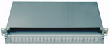 LWL Spleißbox leer für 24 SC-Duplex Kupplungen, 1HE, RAL7035
