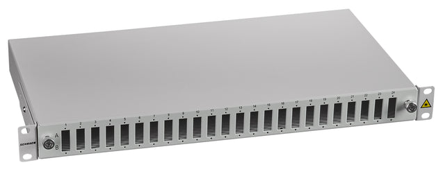 Foto: LWL Spleißbox leer für 24 SC-Duplex Kupplungen, 1HE, RAL7035