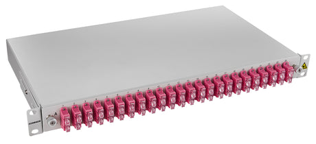 Foto: LWL Spleißbox, 48Fasern, SC 50/125µm OM4, 19", 1HE, Klasse C