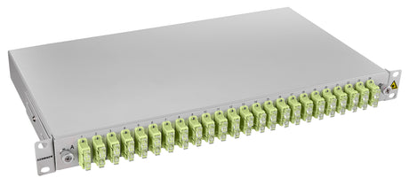 LWL Spleißbox, 48Fasern, SC 50/125µm OM5, 19", 1HE, Klasse C