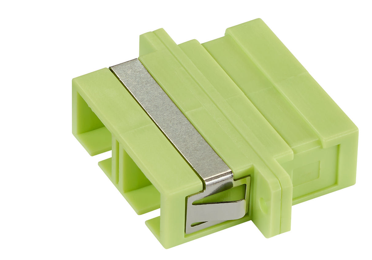 LWL Kupplung SC-Duplex, Kunststoff, OM5, Keramik, Flansch