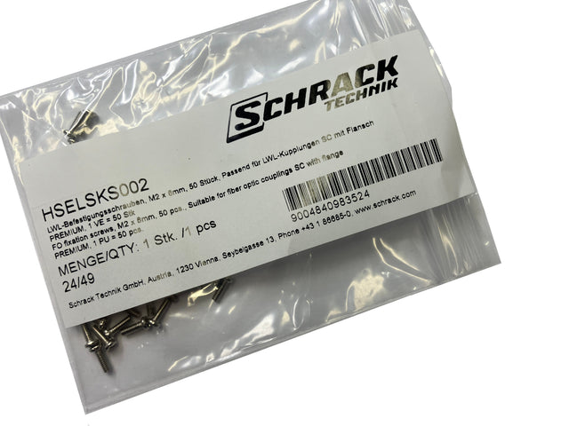 LWL-Befestigungsschrauben, M2 x 6mm, 50 Stück