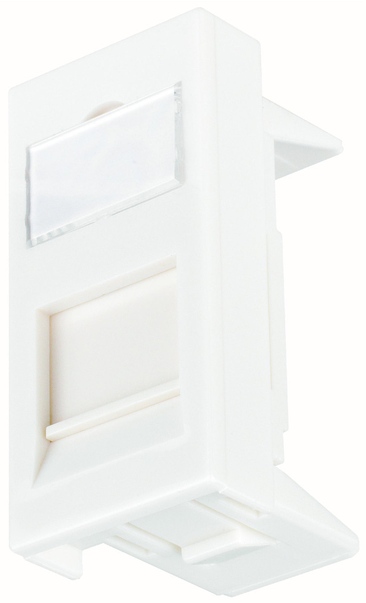 Einsatz 45x22,5 leer für 1 Modul (SFA)(SFB), gerade, RAL9010