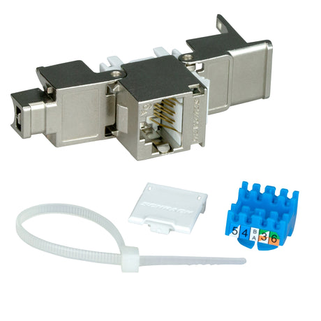 TOOLLESS LINE Buchse RJ45 geschirmt Cat.6a 10GB 4PPoE 100W