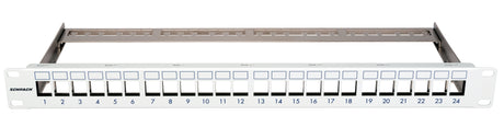 Patchpanel 19" leer für 24 Module (SFA)(SFB), 1HE, RAL7035