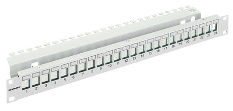 Patchpanel 19" leer für 24 Module (SFA)(SFB), 1HE, RAL7035