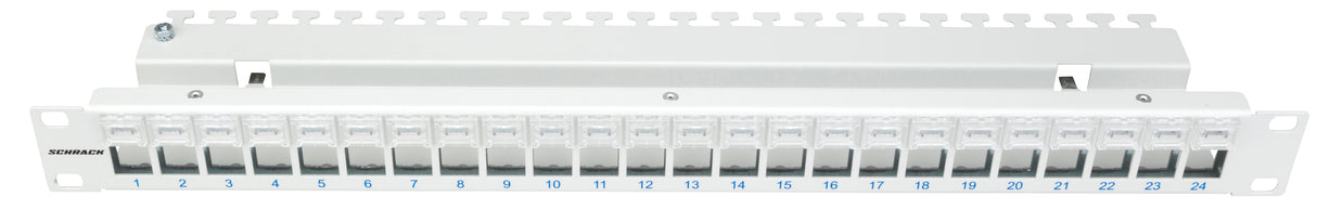 Patchpanel 19" für 24 Module (SFA)(SFB), Beschriftungsfelder