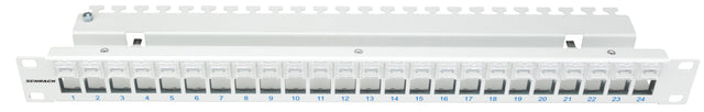 Patchpanel 19" für 24 Module (SFA)(SFB), Beschriftungsfelder