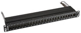 Patchpanel 19" leer ausziehbar für 24 Module (SFA)(SFB), 1HE