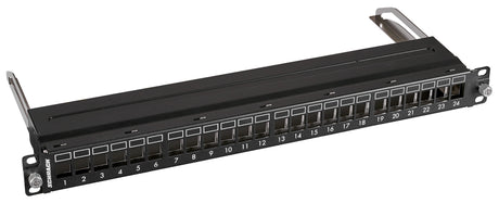 Patchpanel 19" leer ausziehbar für 24 Module (SFA)(SFB), 1HE