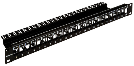Patchpanel 19" leer für 24 Module (SFA)(SFB), 1HE, RAL9005