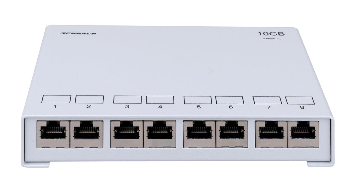 DE-EMBEDDED LINE Patchpanel Aufputz-Gehäuse 8xRJ45, 10GB