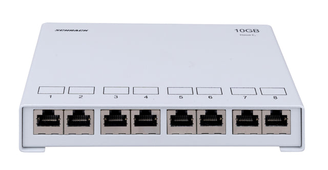 Foto: DE-EMBEDDED LINE Patchpanel Aufputz-Gehäuse 8xRJ45, 10GB